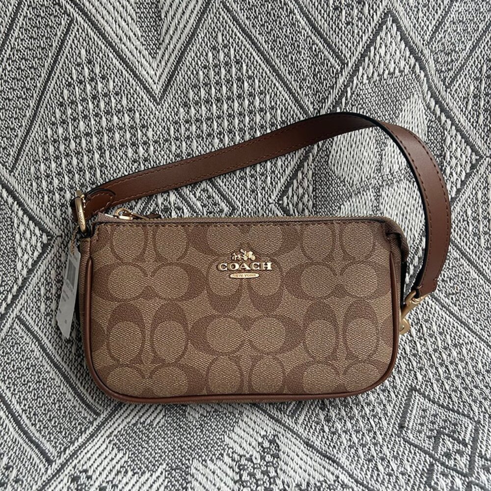 Coach Signature Canvas Mini Shoulder Bag